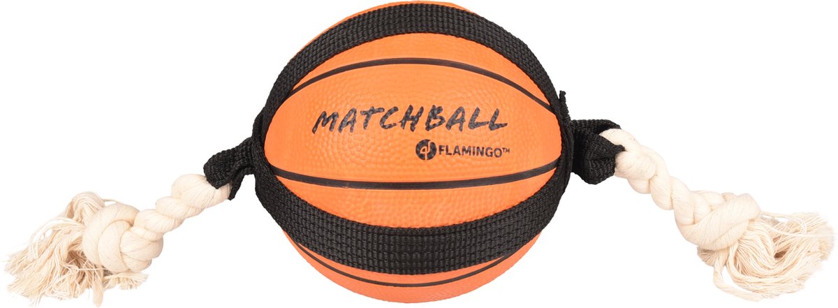 Flamingo Basketball Rope Dog Toy — Orange, 40 cm